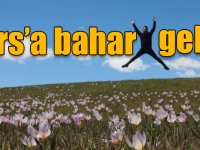 Kars'ta baharın gelmesiyle görsel şölen oluştu