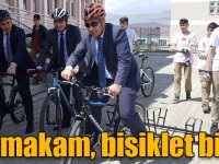 Kaymakam Öter, öğrencilerle bisiklet bindi