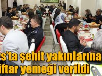 Kars’ta şehit yakınlarına iftar yemeği verildi