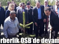 Fidan dikme seferberliği OSB’de devam etti
