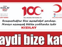 Kızılay, yarın Kars'ta "Haydi Bisikletini Al Bize Katıl" sloganıyla yola çıkacak