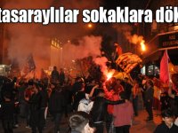 Kars’ta Galatasaraylılar sokaklara döküldü