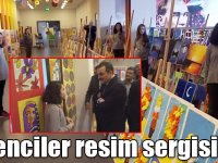 Kars Bahçeşehir öğrencileri resim sergisi açtı
