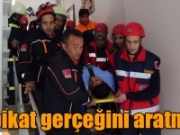 Kars’ta yangın tatbikatı gerçeği aratmadı