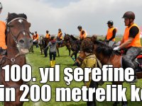 100. yıl şerefine 11 bin 200 metrelik koşu