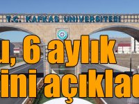 Kafkas Üniversitesi Rektörü Prof. Dr. Hüsnü Kapu, Üniversitenin 6 aylık karnesini açıkladı