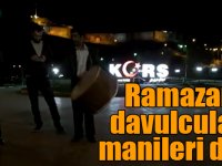 Kars'ta ramazan davulcuları sigaranın zararlarına değindi