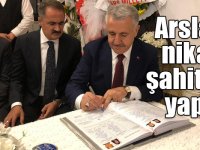 Milletvekili Ahmet Arslan, nikah şahitliği yaptı