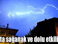 Kars'ta sağanak ve dolu etkili oldu