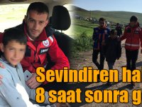 Kars'ta kaybolan çocuk 8 saat sonra bulundu