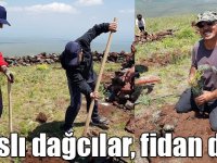 Karslı dağcılar, Yahni Dağı’na 90 fidan dikti