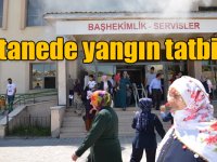 Kars'ta hastanede yangın tatbikatı