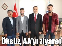 Kars Valisi Türker Öksüz, AA'yı ziyaret etti