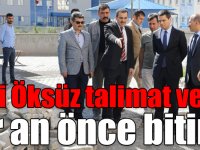 Kars Valisi Türker Öksüz yatırımları inceledi