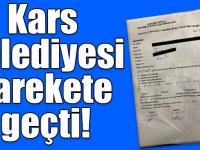 Kars Belediyesi harekete geçti!