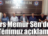 Kars Memur Sen'den 15 Temmuz açıklaması