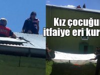Kars’ta intihar etmek isteyen kız çocuğunu itfaiye eri kurtardı