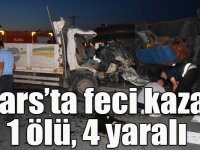Kars’ta feci kaza: 1 ölü, 4 yaralı