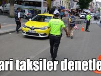 Kars'ta ticari taksiler denetlendi