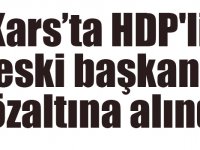 Kars’ta HDP'li eski başkan "terör örgütü üyesi olmak” suçundan gözaltına alındı