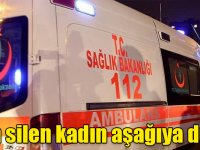 Kars'ta 3'ncü kattan düşen kadın yaralandı