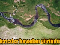 Kars'taki menderesler güzel görüntüler oluşturuyor