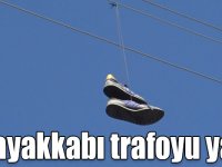 Kars’ta elektrik teline atılan ayakkabı trafoyu yaktı