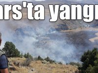 Kars'ta örtü yangını