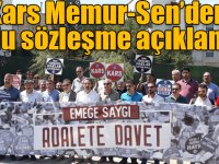 Kars Memur-Sen’den toplu sözleşme açıklaması