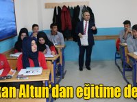 Başkan Altun’dan eğitime destek