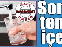 Sonunda temiz su içeceğiz