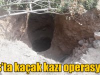 Kars’ta kaçak kazı operasyonu!