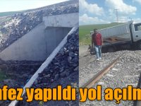 Tren yolunda menfez yapıldı yol açılmadı