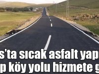 Kars’ta sıcak asfalt yapılan grup köy yolu hizmete girdi