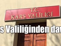 Kars Valiliğinden davet!