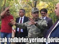 Alınacak tedbirler yerinde görüşüldü