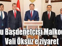 Kamu Başdenetçisi Malkoç’tan Vali Öksüz’e ziyaret