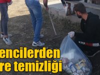 Sarıkamış’ta öğrencilerden çevre temizliği