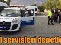 Kağızman'da okul servisleri denetlendi