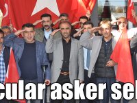 Kars’ta demiryolcular asker selamı verdi