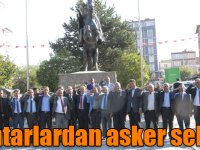 Kağızmanlı muhtarlardan Mehmetçik'e asker selamı