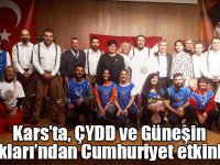 Kars’ta, ÇYDD ve Güneşin Çocukları’ndan Cumhuriyet etkinlikleri
