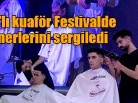 Kars'lı kuaför "Uluslararası Güzellik Festivali"nde hünerlerini sergiledi