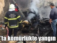Kars’ta kömürlükte yangın çıktı