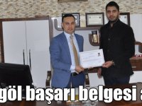 Kaymakam Koç’tan Emniyet Amiri Bingöl’e başarı belgesi