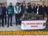 Kars Cumhuriyet Başsavcılığı fidan dağıttı