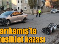 Sarıkamış'ta motosiklet kazası