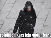Meteorolojiden Kars için yoğun kar uyarısı