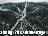 Cıbıltepe Kayak Merkezi’nde kar kalınlığı 20 santimetreye ulaştı