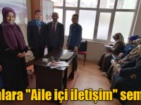 Kars'ta Kur'an kurslarında eğitim gören kadınlara "Aile içi iletişim" semineri verildi